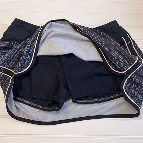 Athleta Black/Gray Size‎ 8 Skort - Picture 4 of 5
